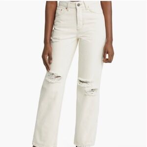 BDG Authentic Straight Distressed Jeans - Size 28